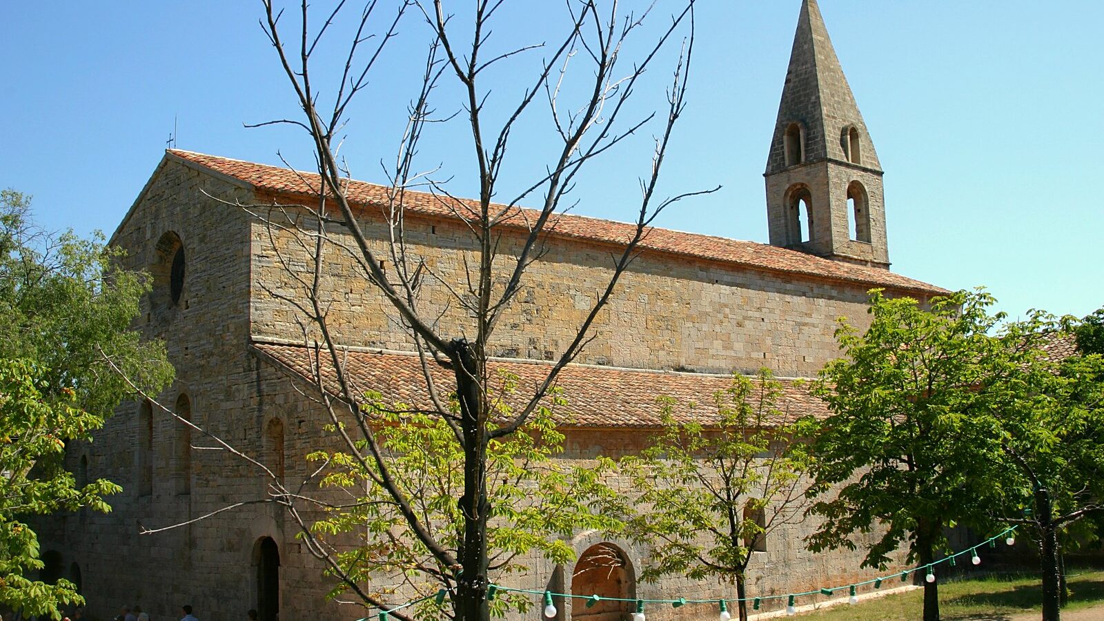 Vue générale de l'abbaye du Thoronet, dans le Var