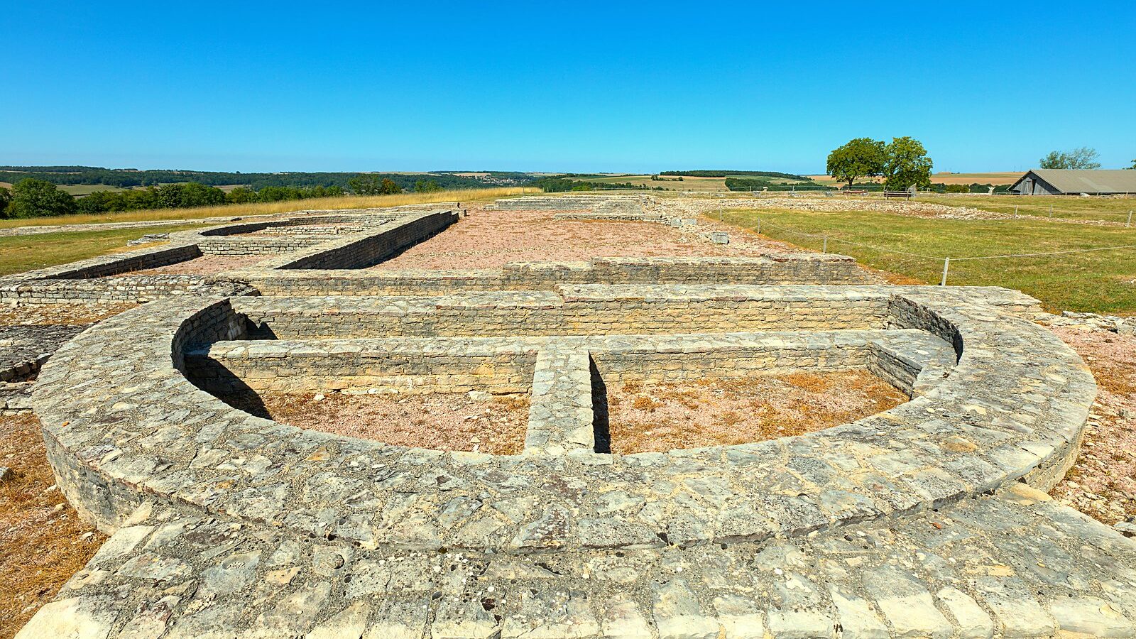 Le site archéologique d'Alésia, à Alise-Sainte-Reine, en Côte-d'Or