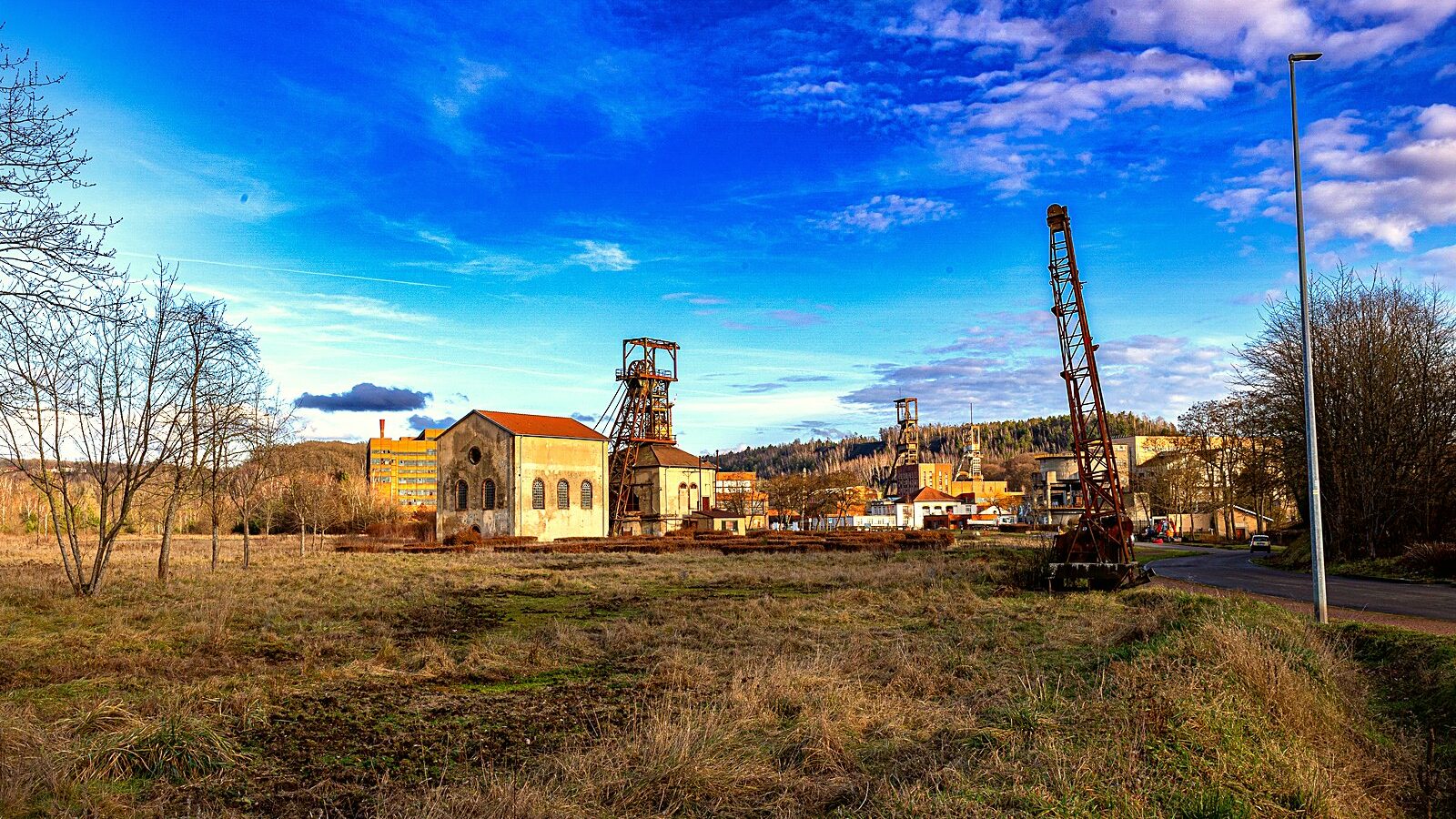 Le chevalement du siège Wendel à Petite-Rosselle, en Moselle