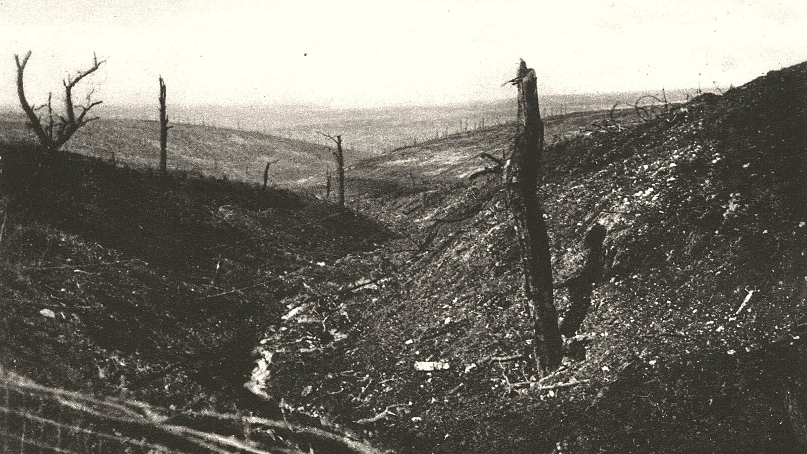 Le fort de Douaumont, dans la Meuse, vu depuis le champ de bataille de Verdun