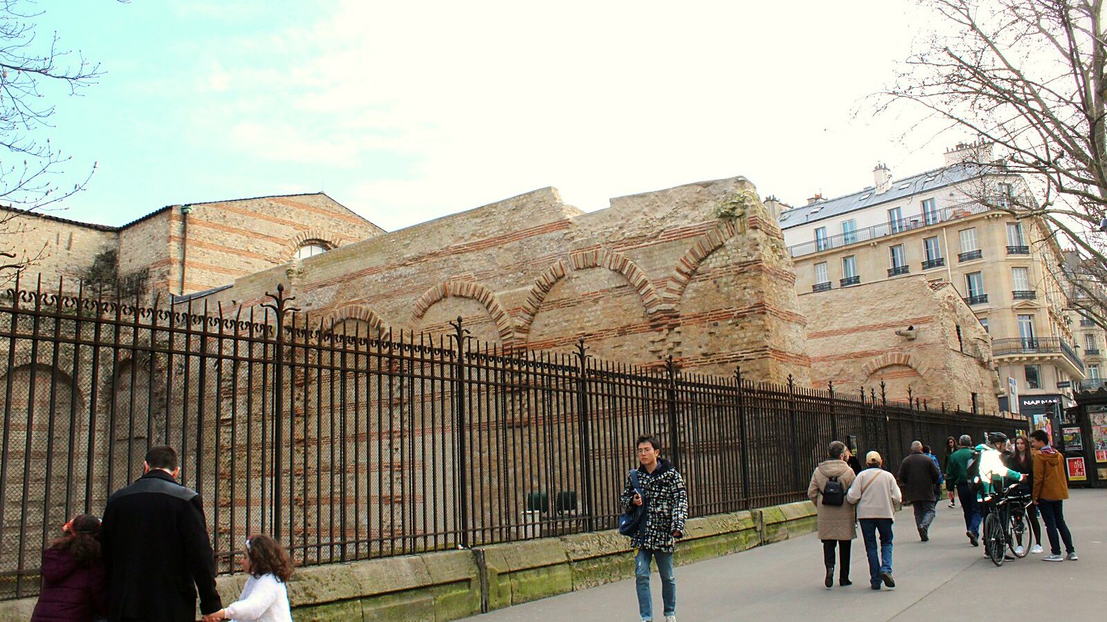 Les vestiges des thermes romains de Cluny, à Paris