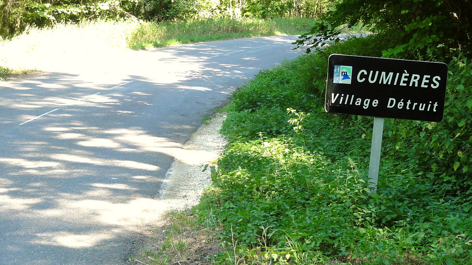 Le site du village détruit de Cumières-le-Mort-Homme, dans la Meuse