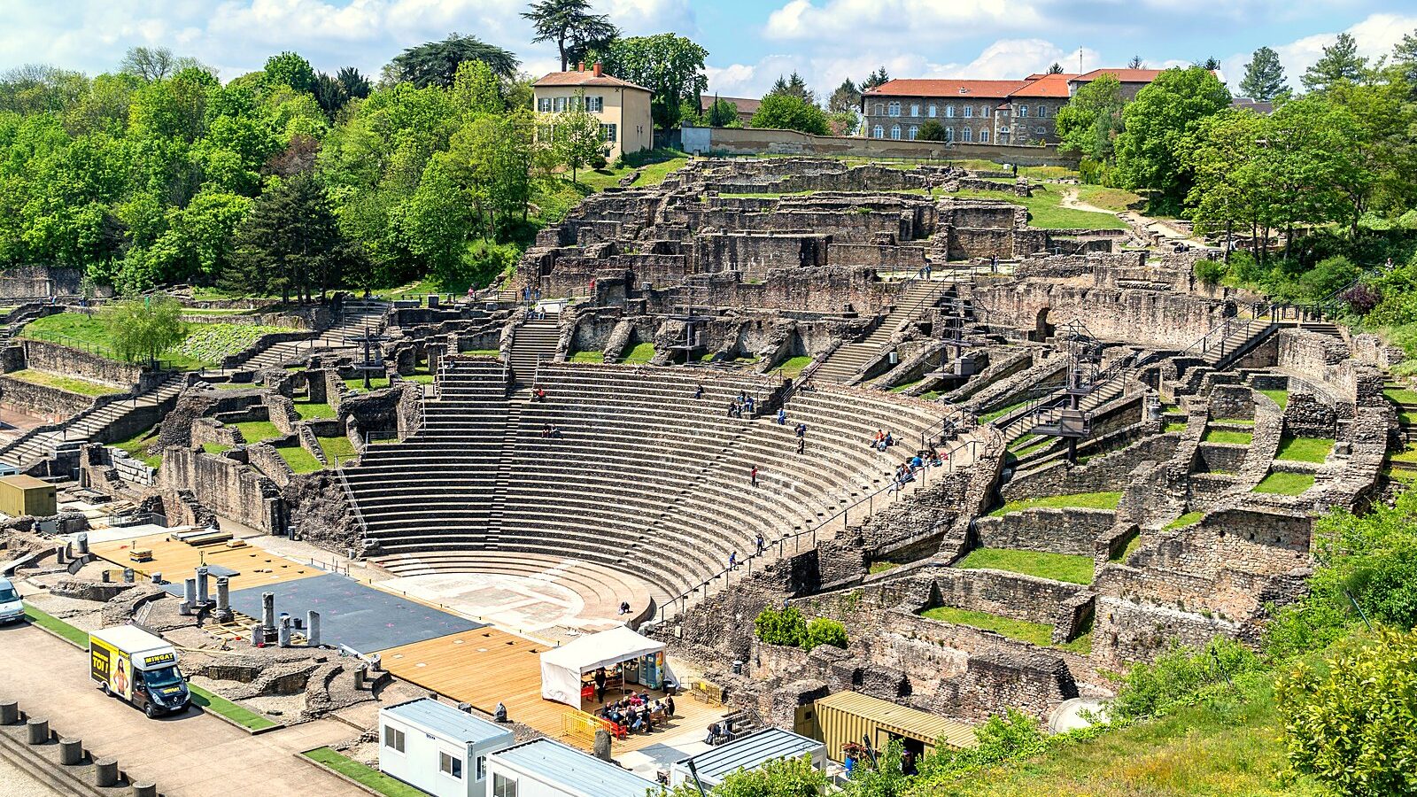 Le théâtre antique de Lugdunum, sur la colline de Fourvière, à Lyon