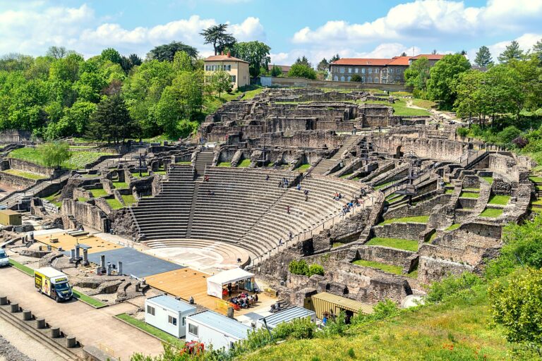 Le théâtre antique de Lugdunum, sur la colline de Fourvière, à Lyon