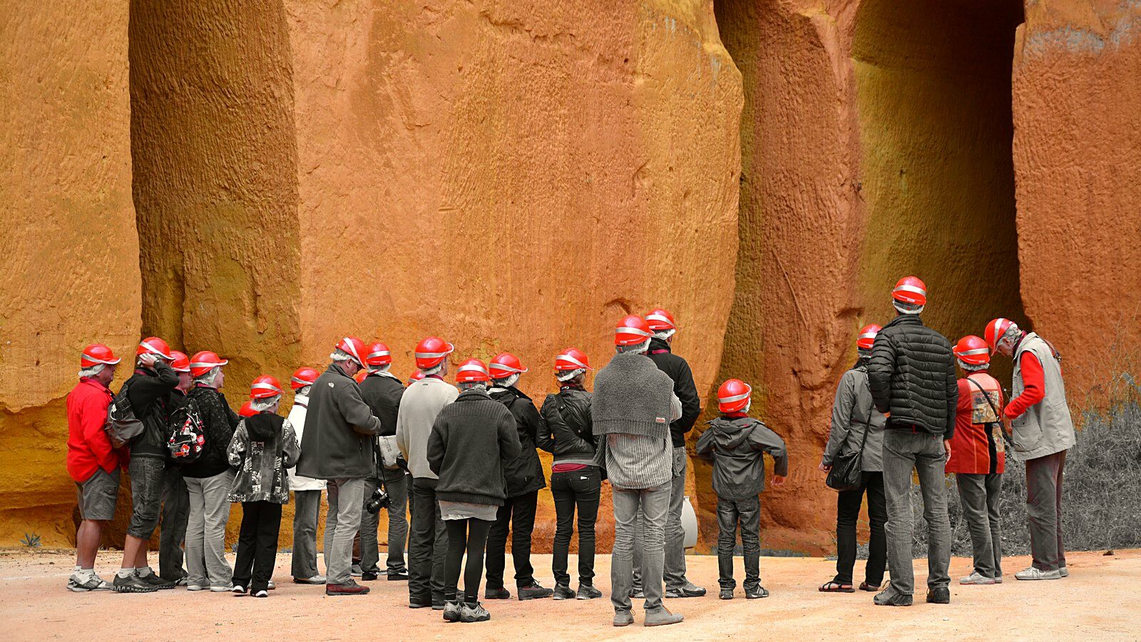 Galerie des mines d'ocre de Bruoux, à Gargas, dans le Vaucluse