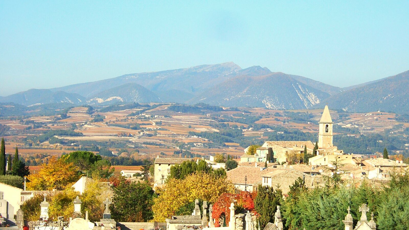 La montagne de Lance vue depuis Mirabel-aux-Baronnies, dans la Drôme