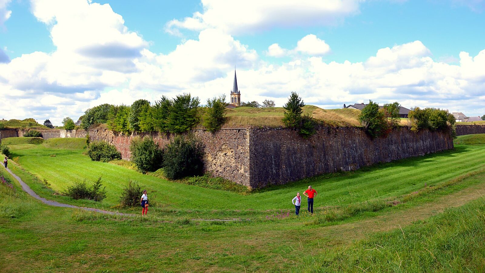 Un bastion des remparts de Rocroi, dans les Ardennes