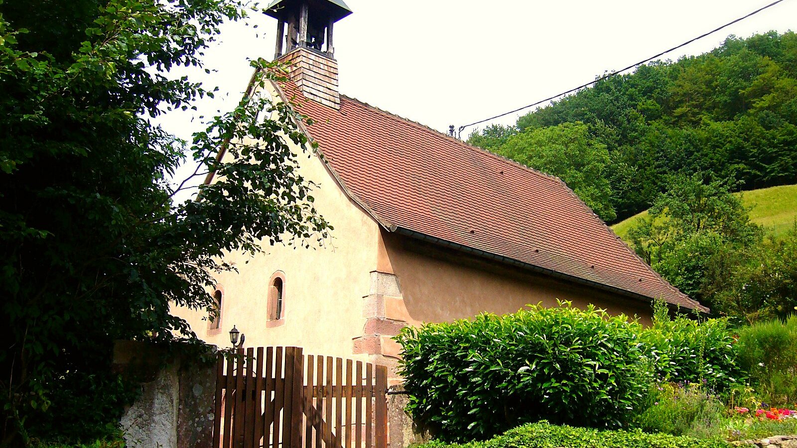 La ville de Sainte-Marie-aux-Mines dans sa vallée, dans le Haut-Rhin
