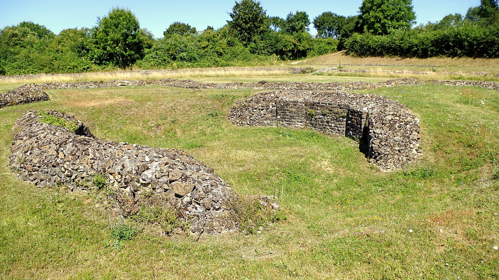 Les vestiges du site antique de Sanxay, dans la Vienne