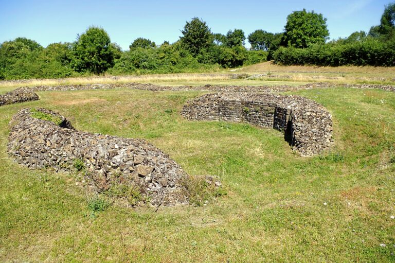 Les vestiges du site antique de Sanxay, dans la Vienne